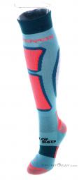 Ortovox Ski Rock'N'Wool Long Womens Ski Socks, , Azul claro, , Mujer, 0016-11364, 5637921559, , N2-07.jpg