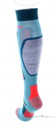 Ortovox Ski Rock'N'Wool Long Womens Ski Socks, , Light-Blue, , Female, 0016-11364, 5637921559, , N2-12.jpg