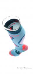 Ortovox Ski Rock'N'Wool Long Womens Ski Socks, , Light-Blue, , Female, 0016-11364, 5637921559, , N4-09.jpg