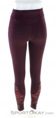 Odlo Soft Print Tights Women Running Pants, , Dark-Red, , Female, 0005-10168, 5637922363, , N2-12.jpg