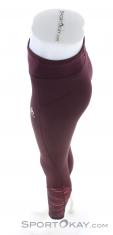 Odlo Soft Print Tights Mujer Pantalón de running, Odlo, Rojo oscuro, , Mujer, 0005-10168, 5637922363, 7613361877407, N3-08.jpg