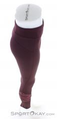 Odlo Soft Print Tights Women Running Pants, Odlo, Dark-Red, , Female, 0005-10168, 5637922363, 7613361877407, N3-18.jpg