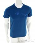 Ortovox 185 Merino Logo Spray Mens T-Shirt, , Azul, , Hombre, 0016-11379, 5637923110, , N2-02.jpg