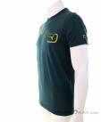 Ortovox 185 Merino Logo Spray Mens T-Shirt, , Green, , Male, 0016-11379, 5637923116, , N1-06.jpg