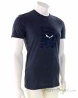 Salewa Printed Box Dry Mens T-Shirt, , Dark-Blue, , Male, 0032-11056, 5637927609, , N1-01.jpg