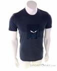 Salewa Printed Box Dry Mens T-Shirt, , Dark-Blue, , Male, 0032-11056, 5637927609, , N2-02.jpg