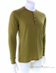 Bergans Lysebu Wool Henley Mens Shirt, , Olive-Dark Green, , Male, 0366-10044, 5637939634, , N1-01.jpg