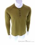 Bergans Lysebu Wool Henley Mens Shirt, , Olive-Dark Green, , Male, 0366-10044, 5637939634, , N2-02.jpg