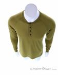 Bergans Lysebu Wool Henley Mens Shirt, , Olive-Dark Green, , Male, 0366-10044, 5637939634, , N3-03.jpg