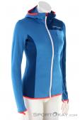 Ortovox Fleece Light Grid Hooded Women Sweater, Ortovox, Blue, , Female, 0016-11444, 5637941316, 4251877731801, N1-01.jpg