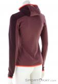 Ortovox Fleece Light Grid Hooded Damen Sweater, , Rot, , Damen, 0016-11444, 5637941327, , N1-11.jpg