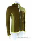 Ortovox Fleece Light Grid Hooded Mens Sweater, Ortovox, Green, , Male, 0016-11446, 5637941360, 4251877700166, N1-01.jpg
