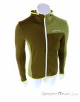 Ortovox Fleece Light Grid Hooded Mens Sweater, , Green, , Male, 0016-11446, 5637941360, , N2-02.jpg