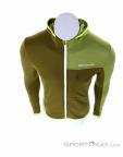 Ortovox Fleece Light Grid Hooded Mens Sweater, , Green, , Male, 0016-11446, 5637941360, , N3-03.jpg