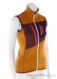 Ortovox Fleece Grid Vest Women Outdoor vest, Ortovox, Orange, , Female, 0016-11450, 5637941537, 4251877707301, N1-01.jpg