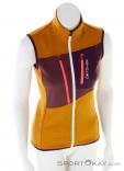 Ortovox Fleece Grid Vest Women Outdoor vest, Ortovox, Orange, , Female, 0016-11450, 5637941537, 4251877707301, N2-02.jpg