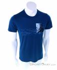 Ortovox 140 Cool Illu-Pic TS Mens T-Shirt, Ortovox, Blue, , Male, 0016-11467, 5637942068, 4251422597593, N2-02.jpg