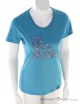 La Sportiva Pattern Women T-Shirt, , Turquoise, , Female, 0024-10673, 5637942854, , N2-02.jpg