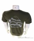 Icebreaker Tech Lite II Tee Sunrise Ridge Hommes T-shirt, Icebreaker, Vert foncé olive, , Hommes, 0011-10426, 5637949343, 195440584859, N3-13.jpg