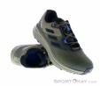 adidas Terrex Two Flow Mens Trail Running Shoes, , Olive-Dark Green, , Male, 0359-10195, 5637954472, , N1-01.jpg