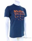 Salewa Puez Hybrid 2 Dry SS Mens T-Shirt, Salewa, Bleu, , Hommes, 0032-11120, 5637967193, 4053866101844, N1-01.jpg