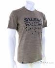 Salewa Puez Hybrid 2 Dry SS Mens T-Shirt, Salewa, Marrón, , Hombre, 0032-11120, 5637967198, 4053866355490, N1-01.jpg