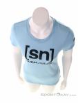 Super Natural Essential I.D. Tee Women T-Shirt, , Light-Blue, , Female, 0208-10172, 5637973569, , N3-03.jpg