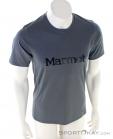 Marmot Windridge Logo SS Mens T-Shirt, , Gray, , Male, 0066-10527, 5637974102, , N2-02.jpg