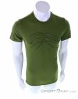Millet Blurry Mountains TS SS Mens T-Shirt, Millet, Olive-Dark Green, , Male, 0316-10256, 5637977922, 3515720035241, N2-02.jpg