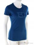 Ortovox 150 Cool Leaves TS Womens T-Shirt, Ortovox, Azul, , Mujer, 0016-11262, 5637978562, 4251422597852, N1-01.jpg