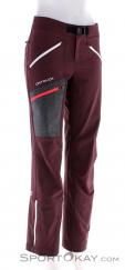 Ortovox Cevedale Women Ski Touring Pants, , Dark-Red, , Female, 0016-11518, 5637994958, , N1-01.jpg