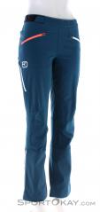 Ortovox Col Becchei Women Ski Touring Pants, , Blue, , Female, 0016-11526, 5637995147, , N1-01.jpg