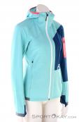 Ortovox Berrino Hooded Women Ski Touring Jacket, , Light-Blue, , Female, 0016-11533, 5637995256, , N1-01.jpg
