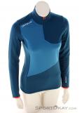 Ortovox Fleece Light Zip Neck Women Sweater, , Blue, , Female, 0016-11580, 5637996562, , N2-02.jpg