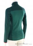 Ortovox Fleece Light Zip Neck Women Sweater, , Turquoise, , Female, 0016-11580, 5637996568, , N1-11.jpg