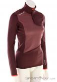 Ortovox Fleece Light Zip Neck Women Sweater, , Dark-Red, , Female, 0016-11580, 5637996573, , N1-01.jpg