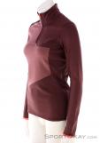 Ortovox Fleece Light Zip Neck Women Sweater, , Dark-Red, , Female, 0016-11580, 5637996573, , N1-06.jpg