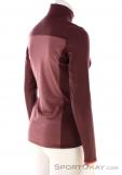 Ortovox Fleece Light Zip Neck Women Sweater, , Dark-Red, , Female, 0016-11580, 5637996573, , N1-16.jpg