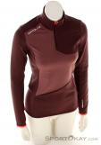 Ortovox Fleece Light Zip Neck Women Sweater, , Dark-Red, , Female, 0016-11580, 5637996573, , N2-02.jpg