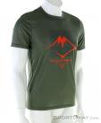 Asics Fujitrail Logo SS Top Caballeros T-Shirt, Asics, Verde oliva oscuro, , Hombre, 0103-10569, 5637998822, 4550455708854, N1-01.jpg