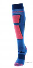 Ortovox Ski Rock'N'Wool Long Womens Ski Socks, , Blue, , Female, 0016-11364, 5638001714, , N1-06.jpg