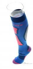Ortovox Ski Rock'N'Wool Long Womens Ski Socks, , Blue, , Female, 0016-11364, 5638001714, , N3-08.jpg