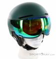 Atomic Savor Visor Stereo Ski Helmet with Visor, Atomic, Green, , Male,Female,Unisex, 0003-10307, 5638007516, 0, N2-02.jpg