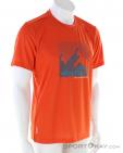 Jack Wolfskin Hiking Graphic Mens T-Shirt, Jack Wolfskin, Orange, , Male, 0230-10691, 5638010038, 4064993568691, N1-01.jpg
