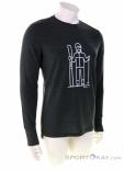 Super Natural Skieur Hommes T-shirt, Super Natural, Gris, , Hommes, 0208-10186, 5638010534, 7630162609334, N1-01.jpg