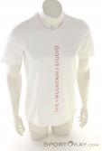 The Mountain Studio Studio Vertical Logo Hommes T-shirt, , Blanc, , Hommes, 0419-10011, 5638018566, , N2-02.jpg