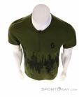 Scott Trail Flow Zip Caballeros Camiseta para ciclista, Scott, Verde oliva oscuro, , Hombre, 0023-12419, 5638028375, 7615523780778, N3-03.jpg