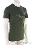 Salewa Pure Eagle Sketch AM Mens T-Shirt, Salewa, Olive-Dark Green, , Male, 0032-11242, 5638029242, 4053866442077, N1-01.jpg