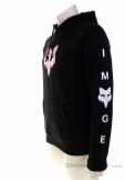 Fox Raglan Pullover Fleece Mens Sweater, , Black, , Male, 0236-10787, 5638034136, , N1-06.jpg