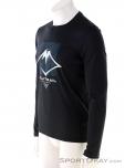 Asics Fujitrail Logo LS Top Mens Shirt, Asics, Dark-Blue, , Male, 0103-10578, 5638038826, 4550456341791, N1-06.jpg